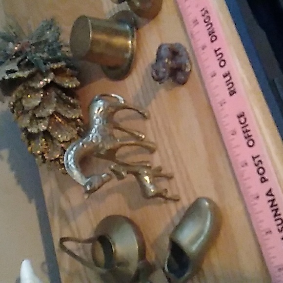 VINTAGE BRASS COLLECTION  Lot of 8 Beauties  Mid-century Modern - Picture 2 of 16